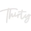 30 White Balloon Arch Sign