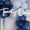 21 White Balloon Arch Sign