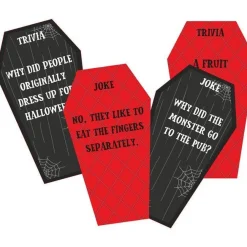 Adult Halloween Joke & Trivia Cards