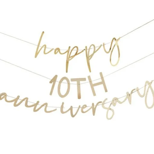 Anniversary Gold Customisable Bunting