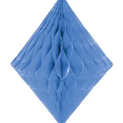 Baby Blue Honeycomb Diamond Decoration - 30Cm