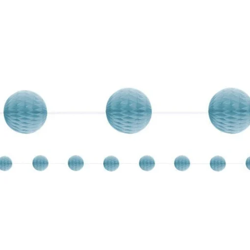 Baby Blue Honeycomb Garland Decoration - 2.1M