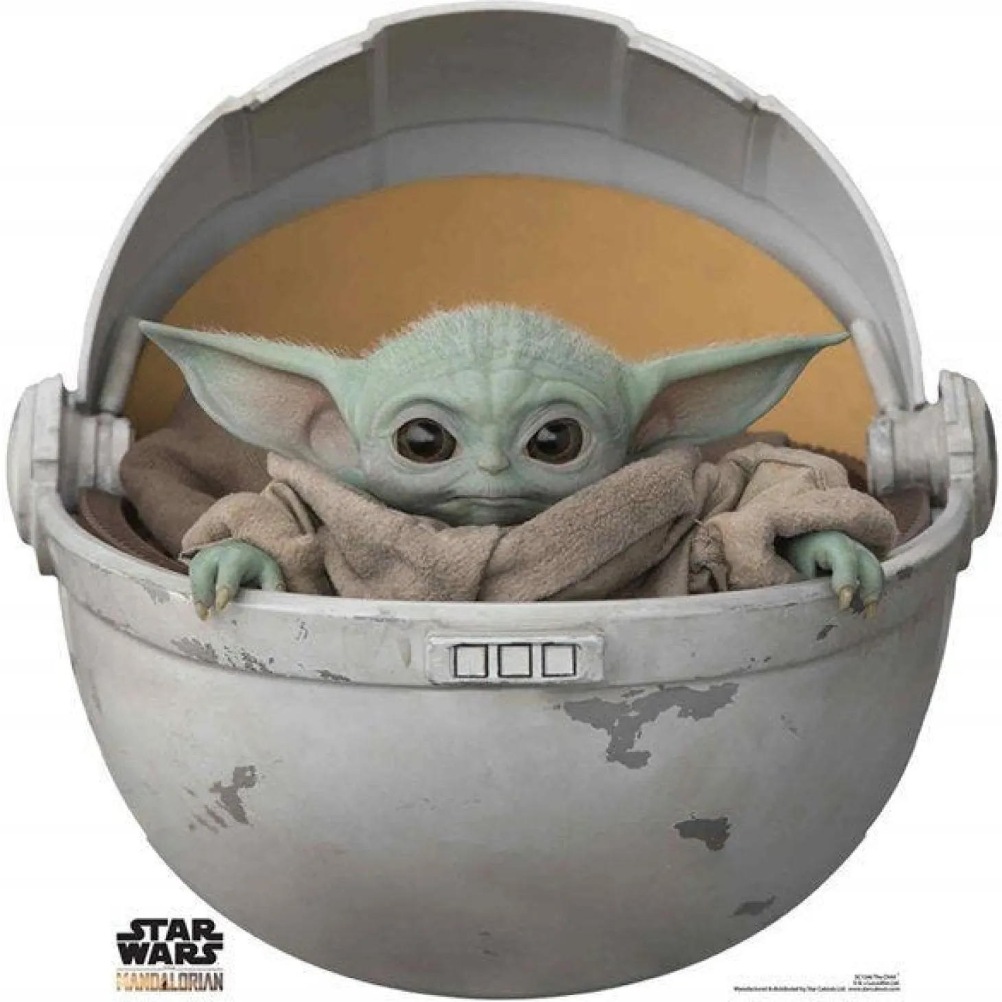 Baby Yoda In Pod (The Mandalorian) Cardboard Cutout - 75Cm X 74Cm