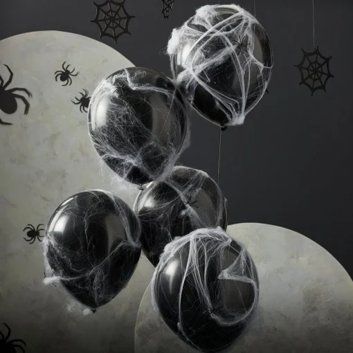 Balloons With Webs - 12" Latex (5Pk)