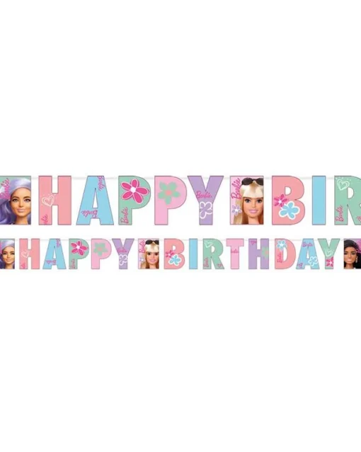 Barbie Sweet Life Letter Banner - 180Cm X 15Cm