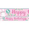 Birthday Bunny Paper Banners - 1M (3Pk)