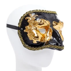 Black & Gold Masquerade Mask