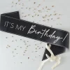 Black And Nude 'It's My Birthday' Sash