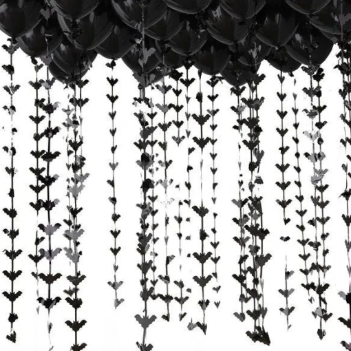 Black Balloon Ceiling Kit With Bat Tails