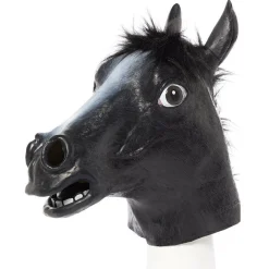 Black Beauty Horse Rubber Mask