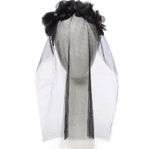 Black Bride Headband
