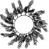 Black Foliage Placemats (4Pk)