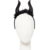 Black Glittery Horn Headband