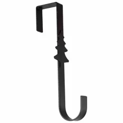 Black Metal Wreath Hanger - 29Cm