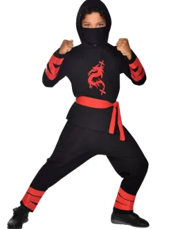 Black Ninja Warrior - Child And Teen Costume