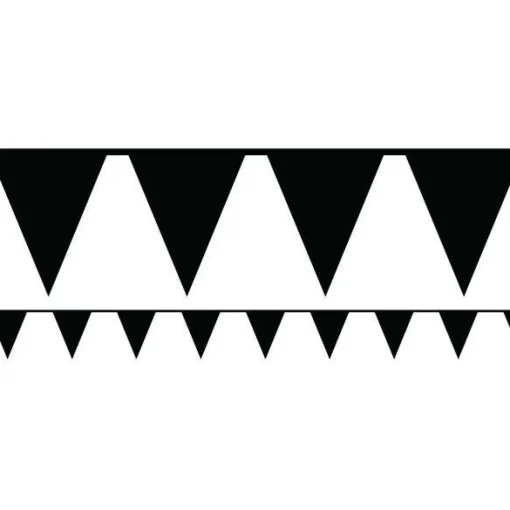 Black Paper Bunting - 4.5M