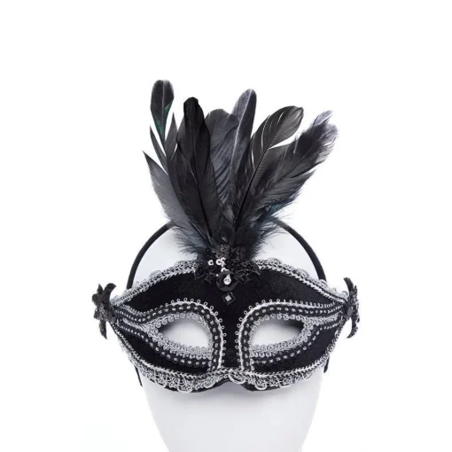Black/Silver Masquerade Masks For Couples