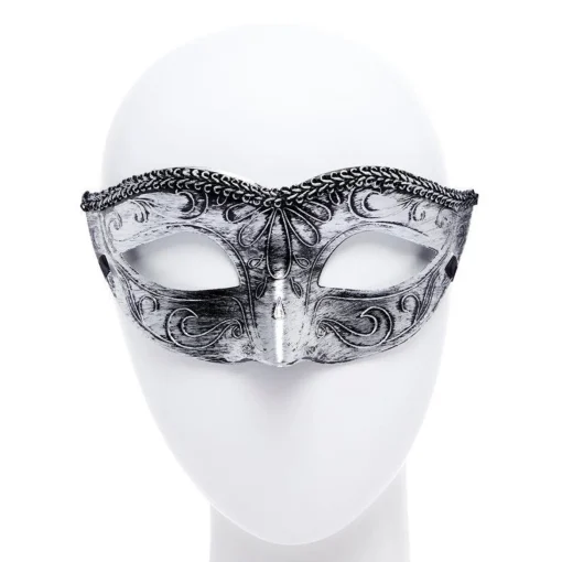 Black/Silver Masquerade Masks For Couples