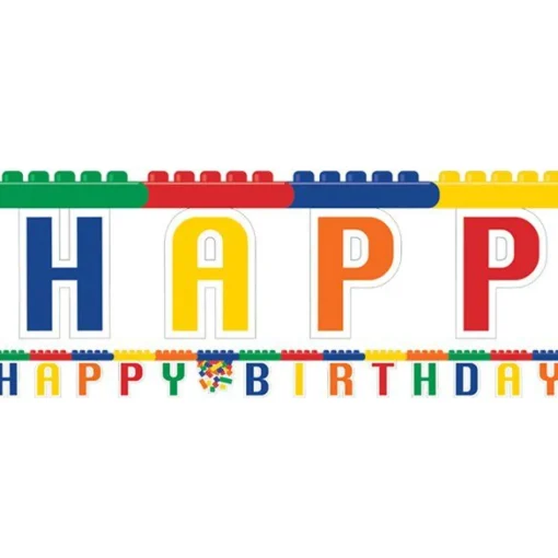 Block Party 'Happy Birthday' Paper Banner - 2.59M