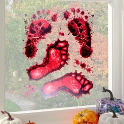 Bloody Foot Window Stickers