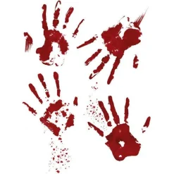 Bloody Hand Window Stickers