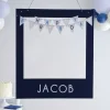 Blue Happy Birthday Personalisable Photobooth Frame