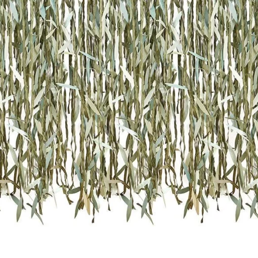 Botanical Baby Green Leaf Backdrop