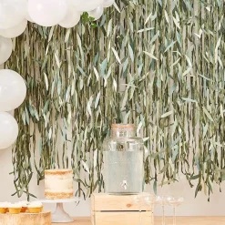 Botanical Baby Green Leaf Backdrop