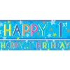 Boys 1St Birthday Paper Banners - 1M (3Pk)