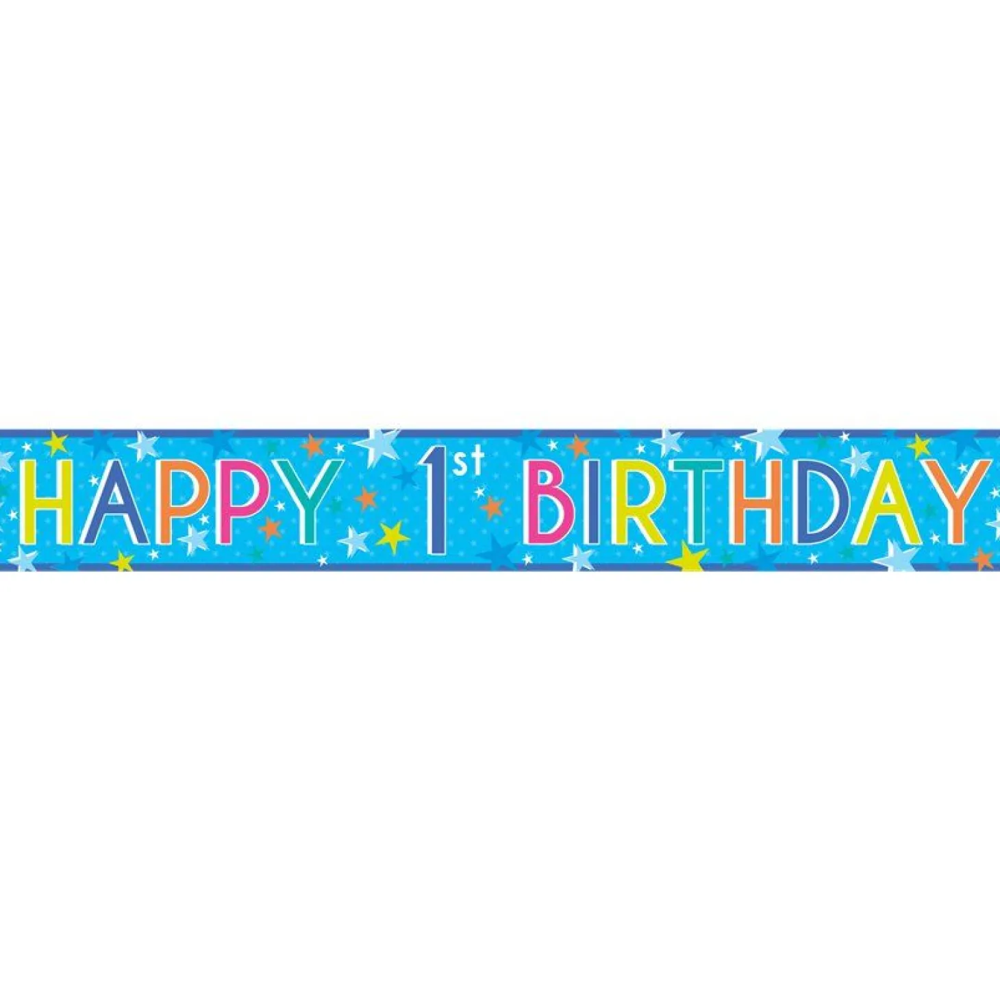 Boys 1St Birthday Paper Banners - 1M (3Pk)