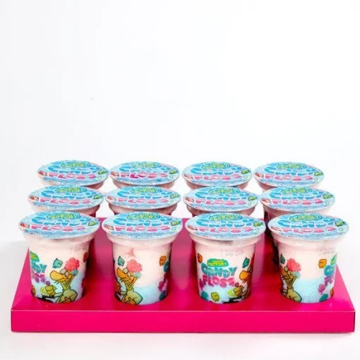 Candy Floss Tubs - Strawberry & Raspberry Flavours X12