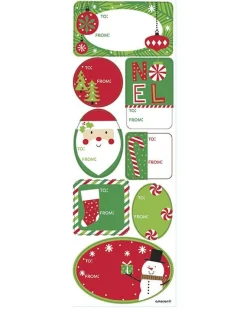 Christmas Adhesive Gift Labels (48Pk)