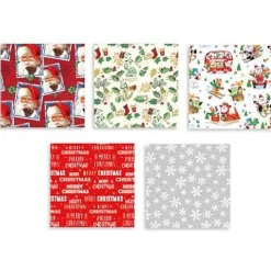 Christmas Gift Wrap Sheets - 50Cm (10Pk)