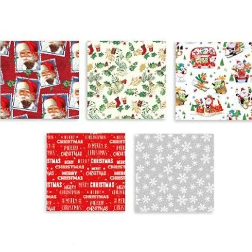 Christmas Gift Wrap Sheets - 50Cm (10Pk)