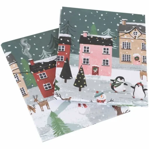 Christmas Scene Wrapping Paper (2 Sheets)