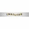 Congratulations Metallic Foil Banner
