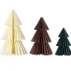Cosy Copper Honeycomb Trees Paper Decorations (3Pk)