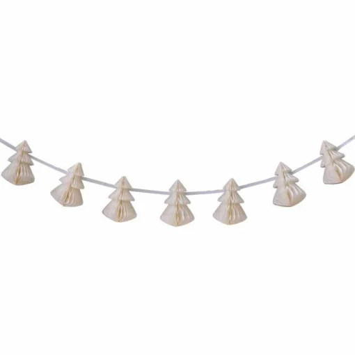 Cream Honeycomb Trees Garland - 2M