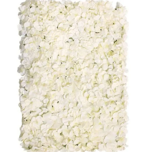 Cream Hydrangea Flower Wall - 40 X 60Cm