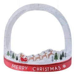 Customisable Snowglobe Christmas Photo Booth Frame