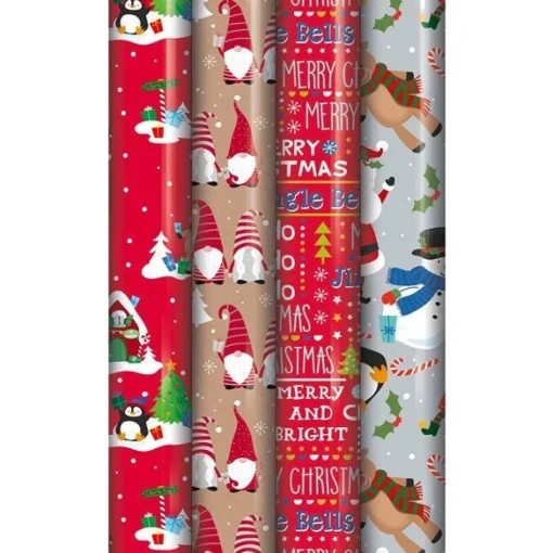 Cute Wrapping Paper Roll 4M - Assorted Designs