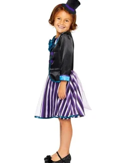 Dark Mad Hatter Girl - Child And Teen Costume