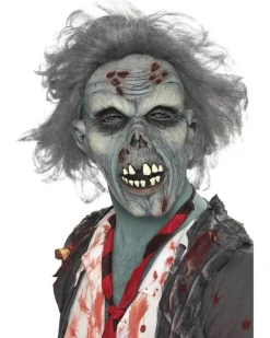 Decaying Zombie Mask With Hair