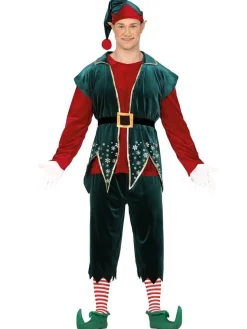 Deluxe Festive Elf - Adult Costume