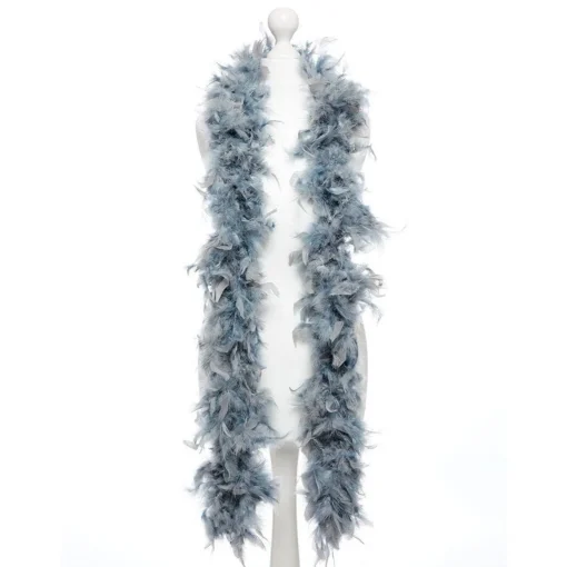Deluxe Grey Feather Boa