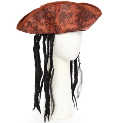 Deluxe Pirate Hat With Hair