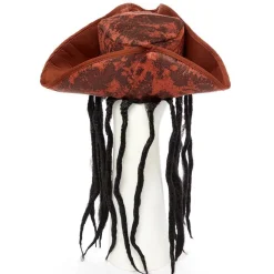 Deluxe Pirate Hat With Hair