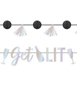 Disco Ball Drop 'Get Lit' Banner - 1.8M