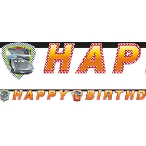 Disney Cars 3 'Happy Birthday' Paper Banner - 2M