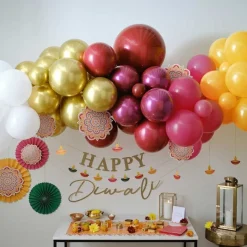 Diwali Balloon Arch - 75 Balloons
